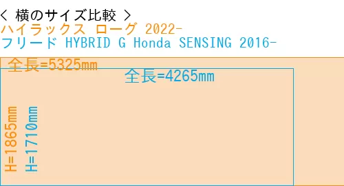 #ハイラックス ローグ 2022- + フリード HYBRID G Honda SENSING 2016-